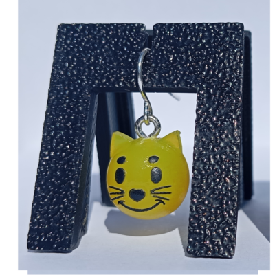 Boucles d'oreilles pendentifs émoji chat