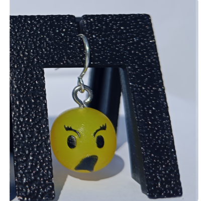 Boucles d'oreilles pendentifs émoji cri