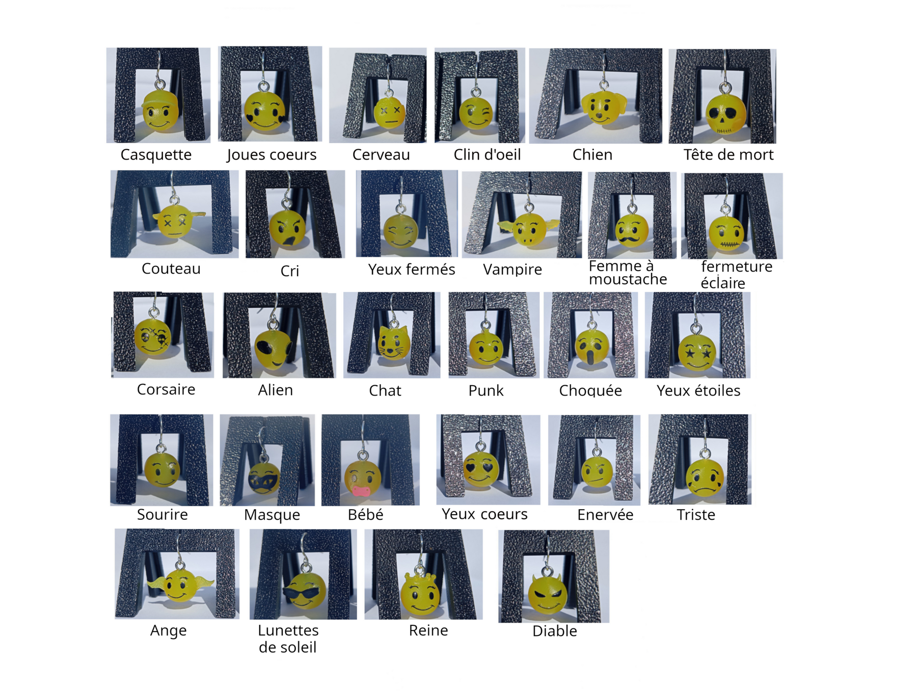 Boucles d'oreilles pendentifs émoji bébé – Image 4