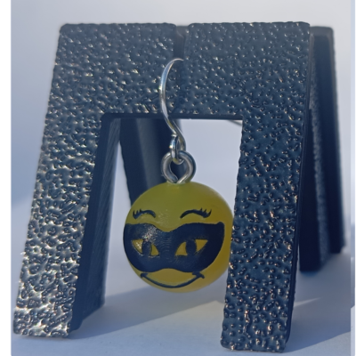 Boucles d'oreilles pendentifs émoji masque