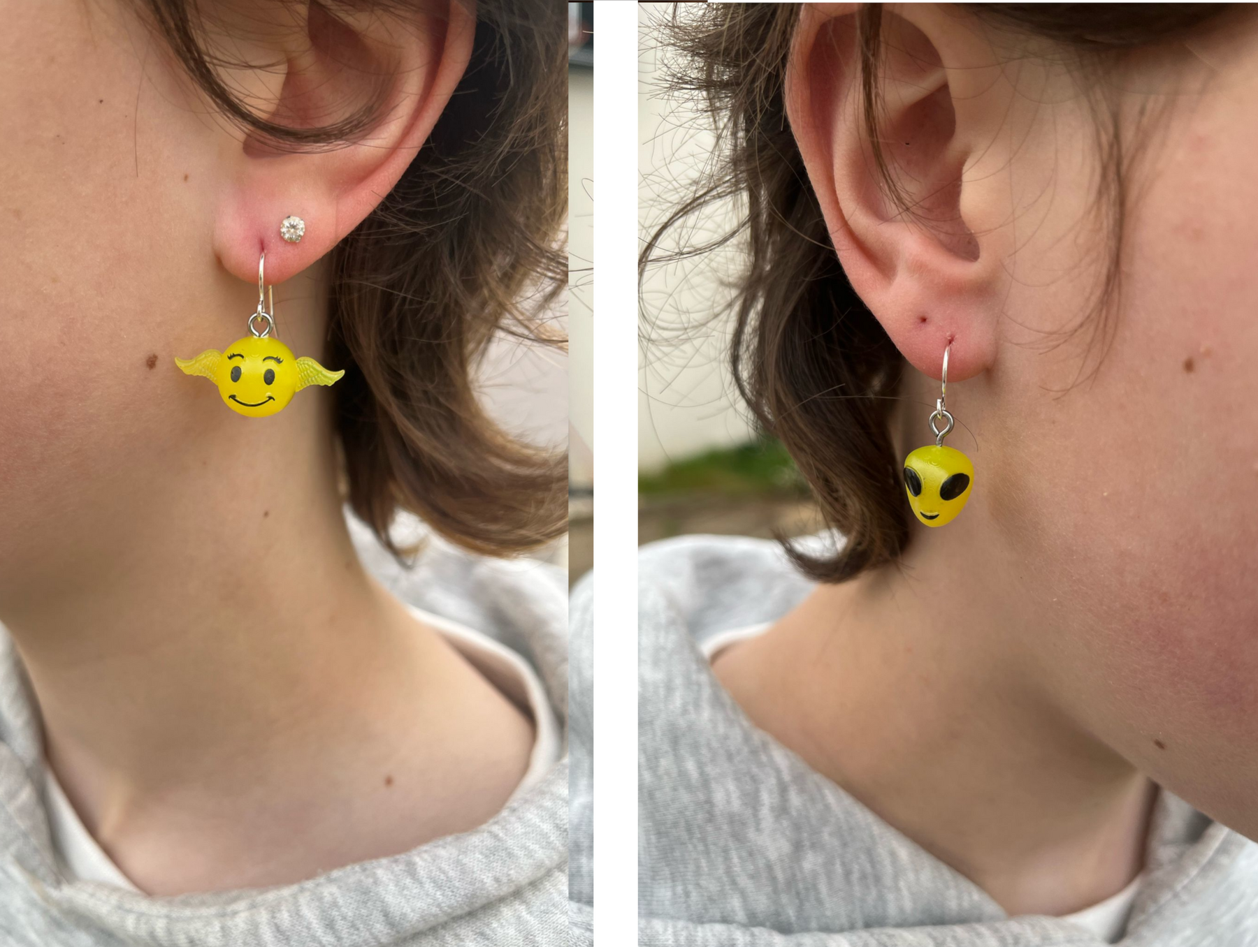 Boucles d'oreilles pendentifs émoji bébé – Image 3