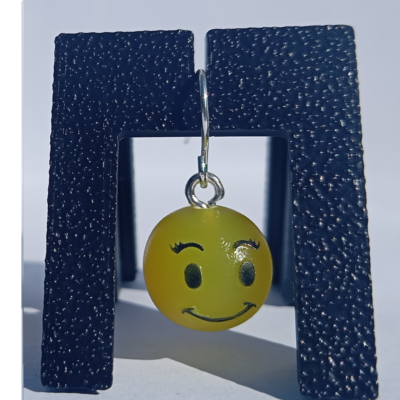 Boucles d'oreilles pendentifs émoji sourire