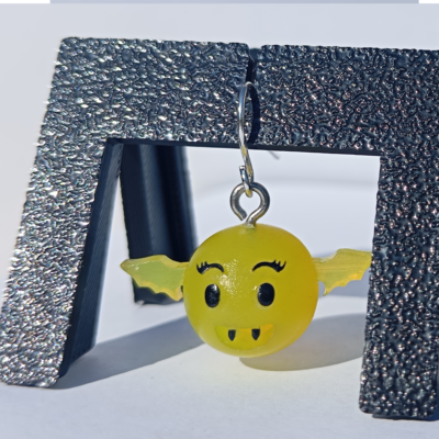 Boucles d'oreilles pendentifs émoji vampire