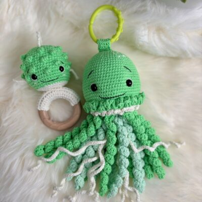 Octopus Mobil poussette et Hochet