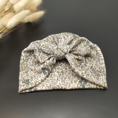 Bonnet turban coton pour bébé