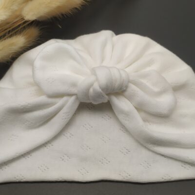 Bonnet turban coton bébé