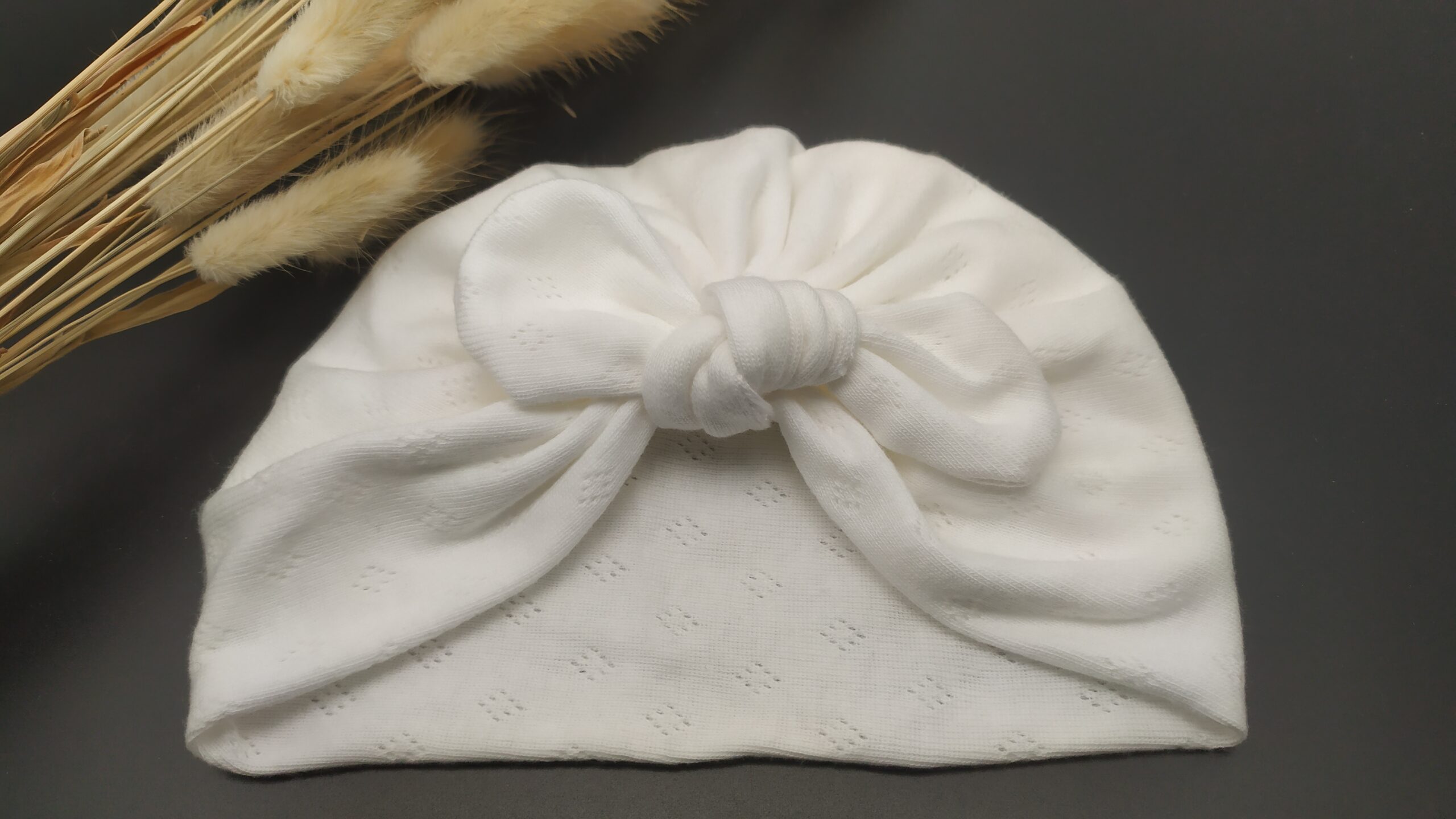 Bonnet turban coton bébé