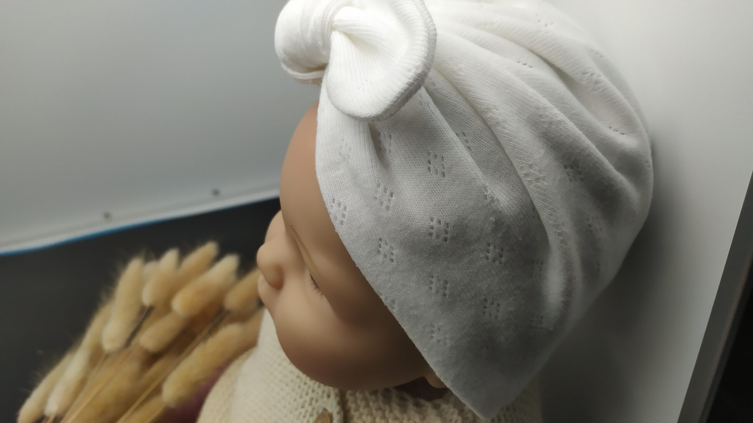 Bonnet turban coton bébé – Image 2