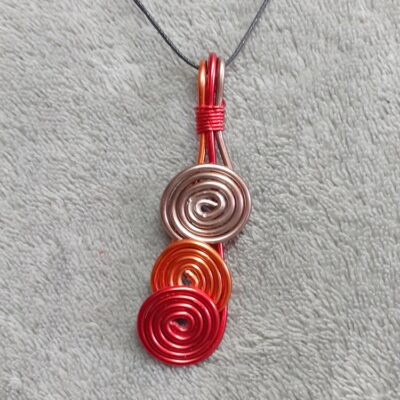 pendentif Trisha, couleurs chaudes