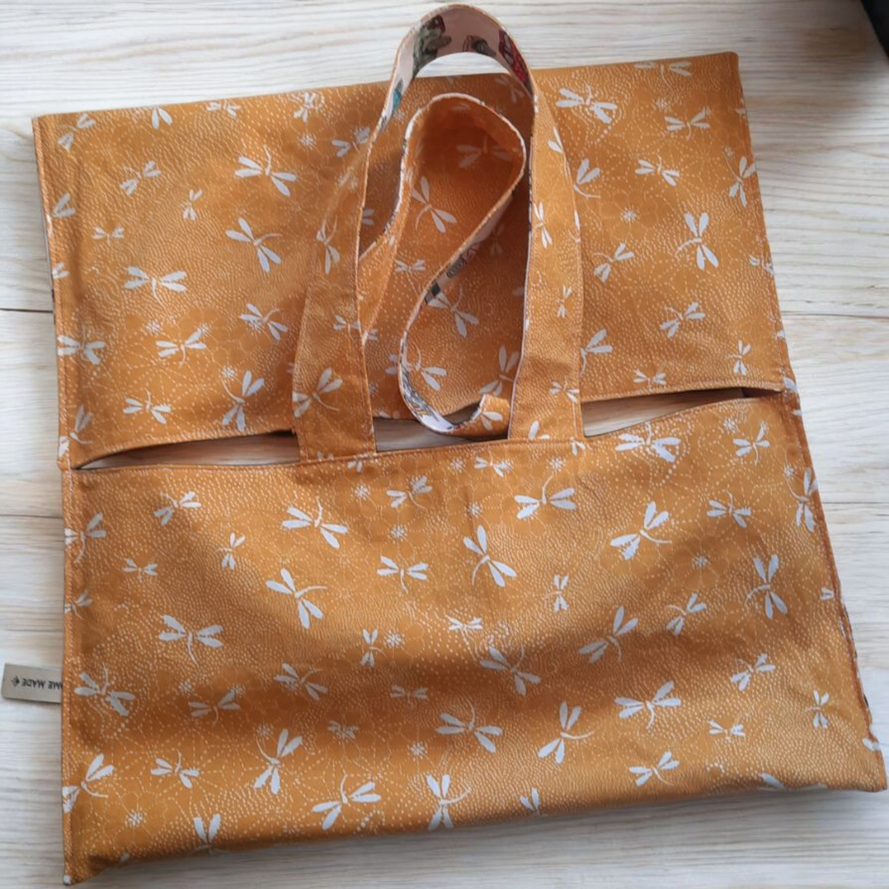 Sac à tarte réversible en coton Oeko-Tex – fait main – Image 4
