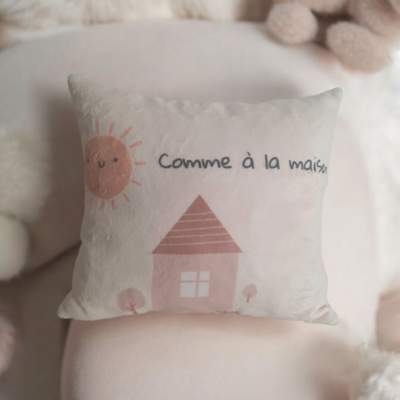 Coussin Naissance Fait Main – Collection Petit Ourson
