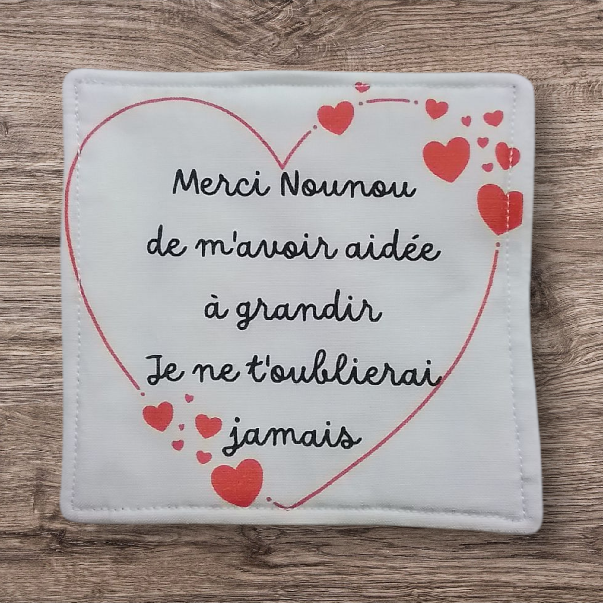 Lingettes démaquillantes personnalisées pour nounou – Lot de 4 – Image 2