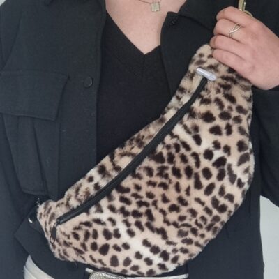 Sac Banane Leopard en fausse fourrure