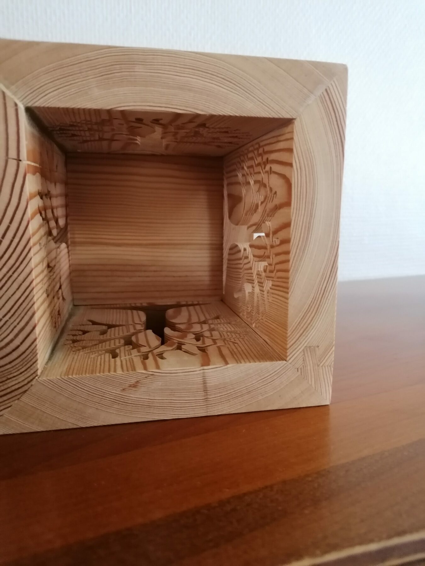Photophore , arbre de vie , lanterne intérieur et extérieur en mélèze massif – Image 5