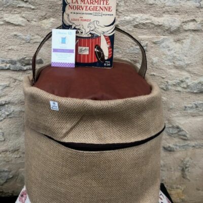 Marmite norvégienne cuir et jute