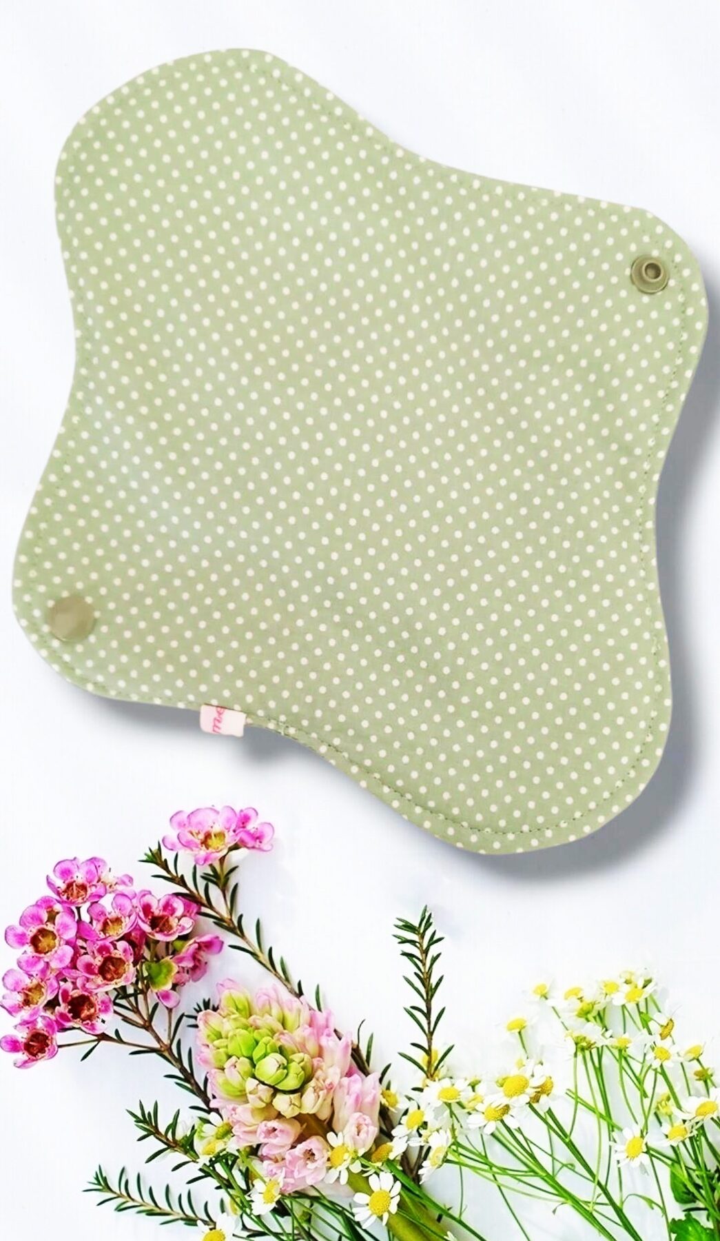 Pack 7 serviettes hygiéniques lavables EUCALYPTUS (M/ Flux normaux à moyens) - serviettes menstruelles lavables - serviettes menstruelles lavables - Zéro déchet - shl - serviettes périodiques