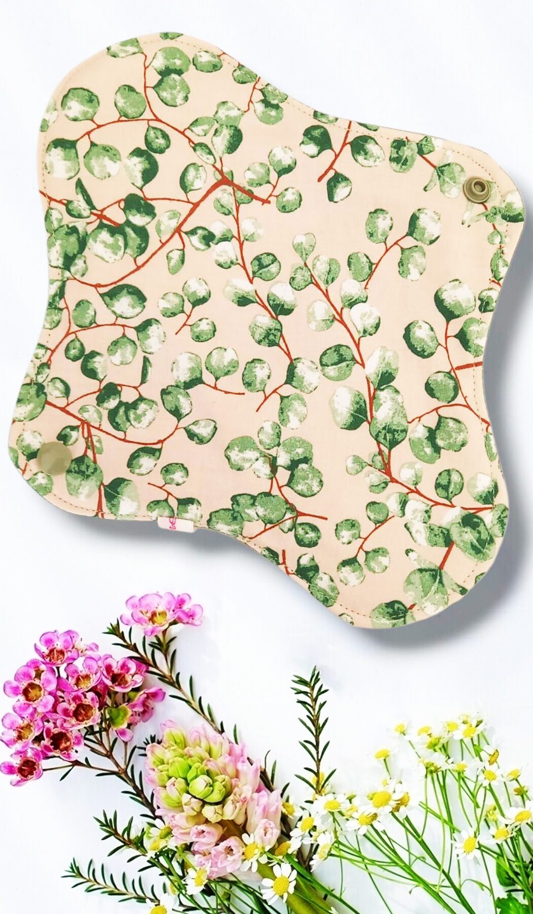 Pack 7 serviettes hygiéniques lavables EUCALYPTUS (M/ Flux normaux à moyens) - serviettes menstruelles lavables - serviettes menstruelles lavables - Zéro déchet - shl - serviettes périodiques