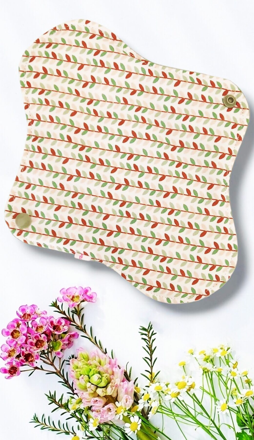Pack 7 serviettes hygiéniques lavables EUCALYPTUS (M/ Flux normaux à moyens) - serviettes menstruelles lavables - serviettes menstruelles lavables - Zéro déchet - shl - serviettes périodiques