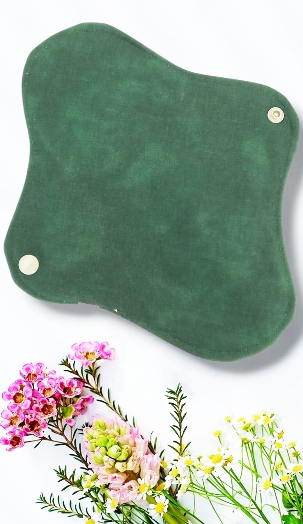 Pack 7 serviettes hygiéniques lavables EUCALYPTUS (M/ Flux normaux à moyens) - serviettes menstruelles lavables - serviettes menstruelles lavables - Zéro déchet - shl - serviettes périodiques