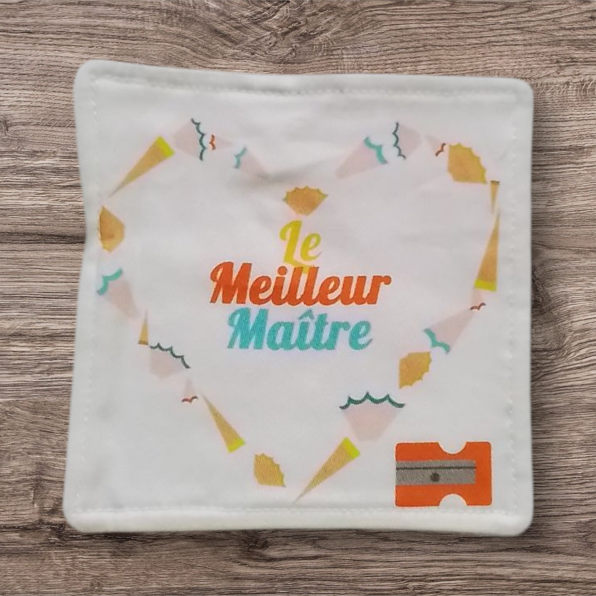 Coffret de 4 lingettes lavables pour maître – Cadeau personnalisé artisanal – Image 4