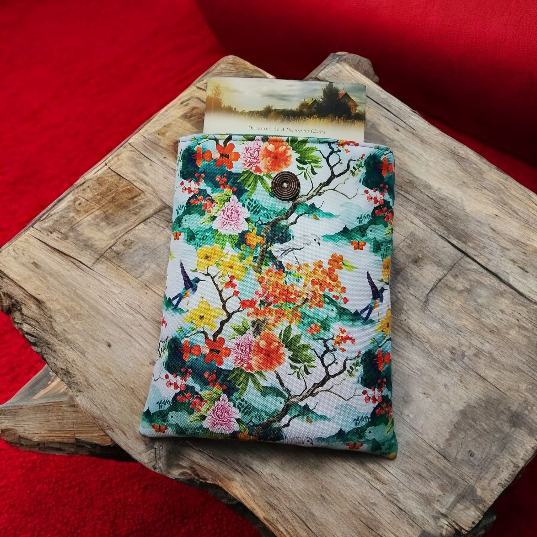 Étui livre/tablette en tissu japonais – fait main & imperméable – Image 3