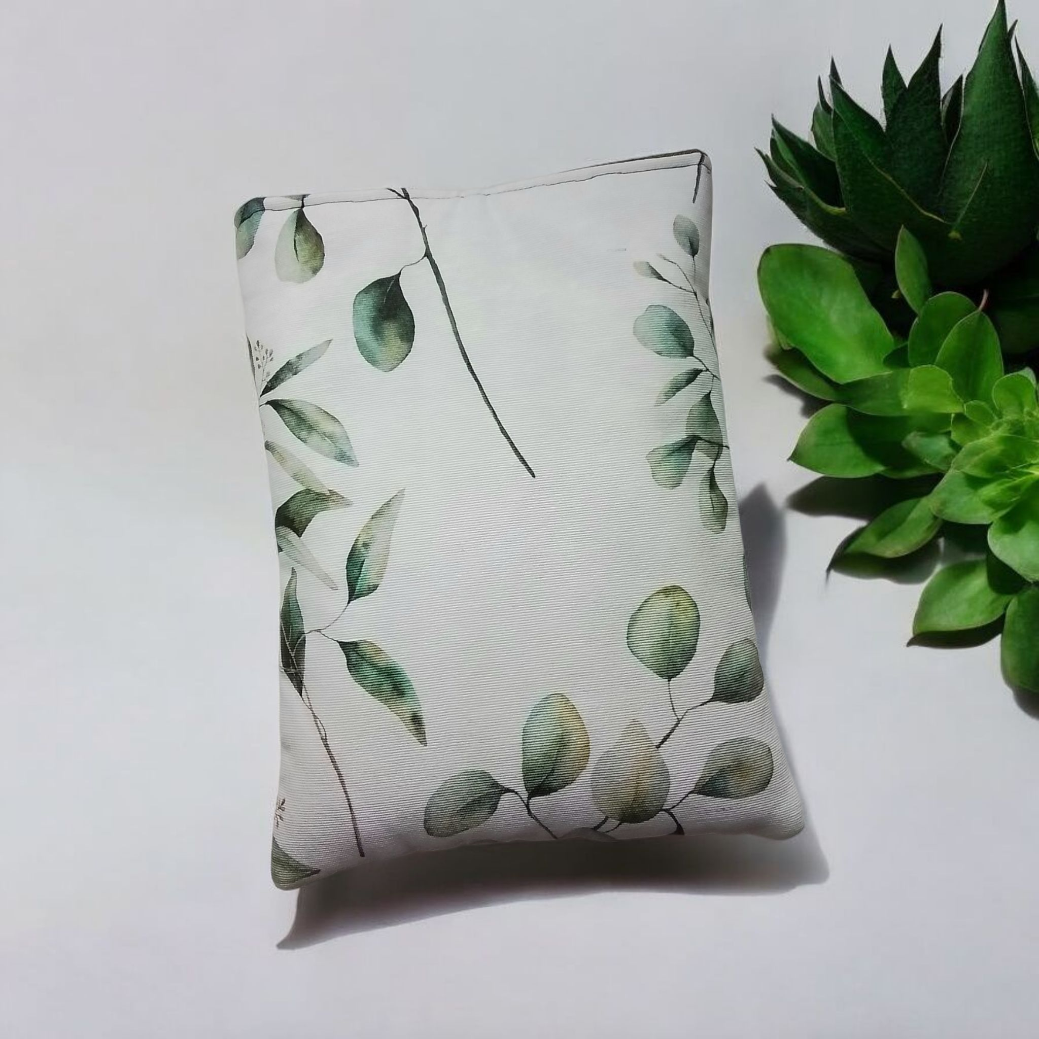 Protège-livre artisanal – motif nature, intérieur vert – Image 5