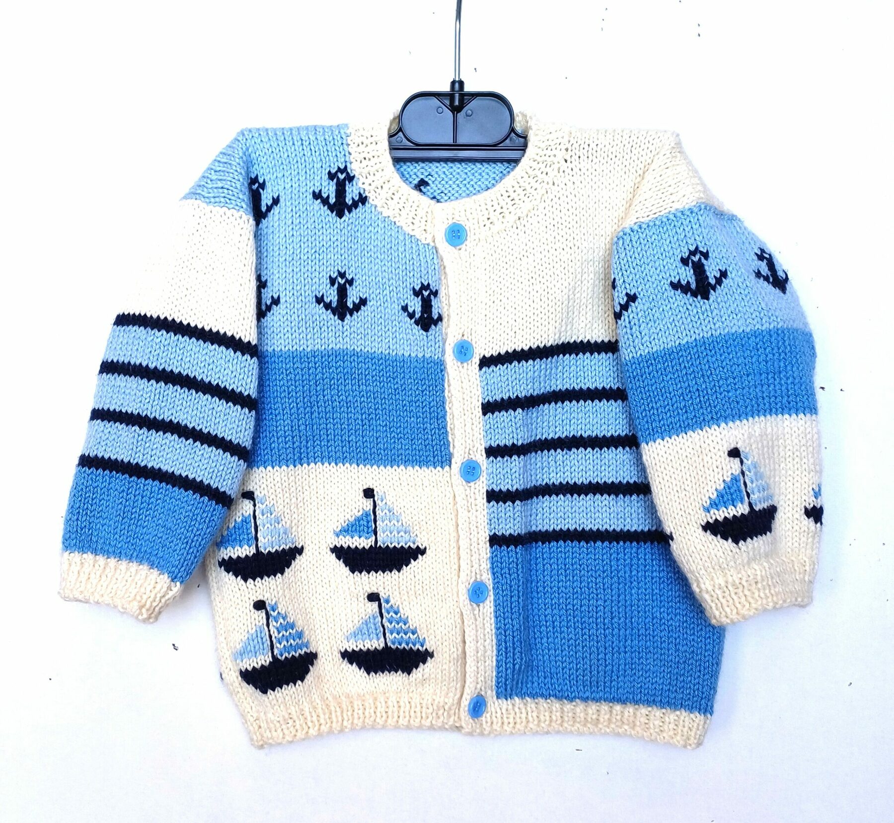 gilet pour bébé taille 1 an style marin