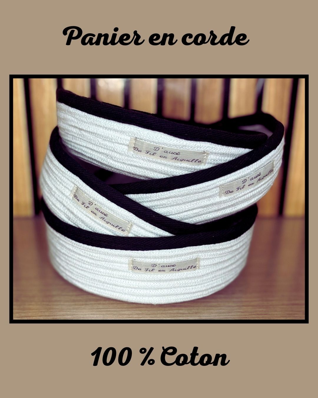 Panier Déco en Corde