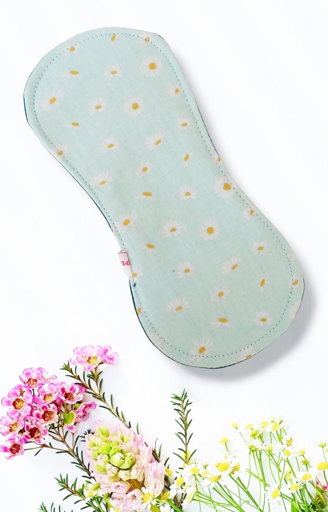 Pack 7 serviettes hygiéniques lavables sans ailettes DAISY (S/ Flux normaux jour et nuit) - serviettes menstruelles lavables - serviettes hygiéniques alternatives - Zéro déchet - shl - serviettes périodiques