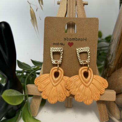 Boucles d’oreilles en pâte polymère, « Les macramés »