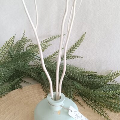 Petit vase diffuseur de parfum turquoise et or