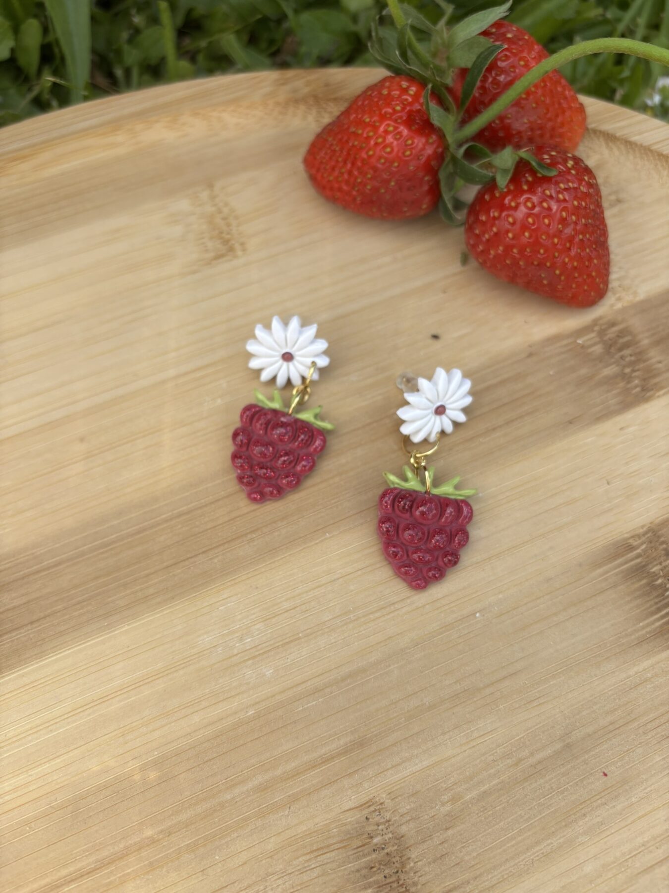 Boucles d'oreilles Framboises – Image 3
