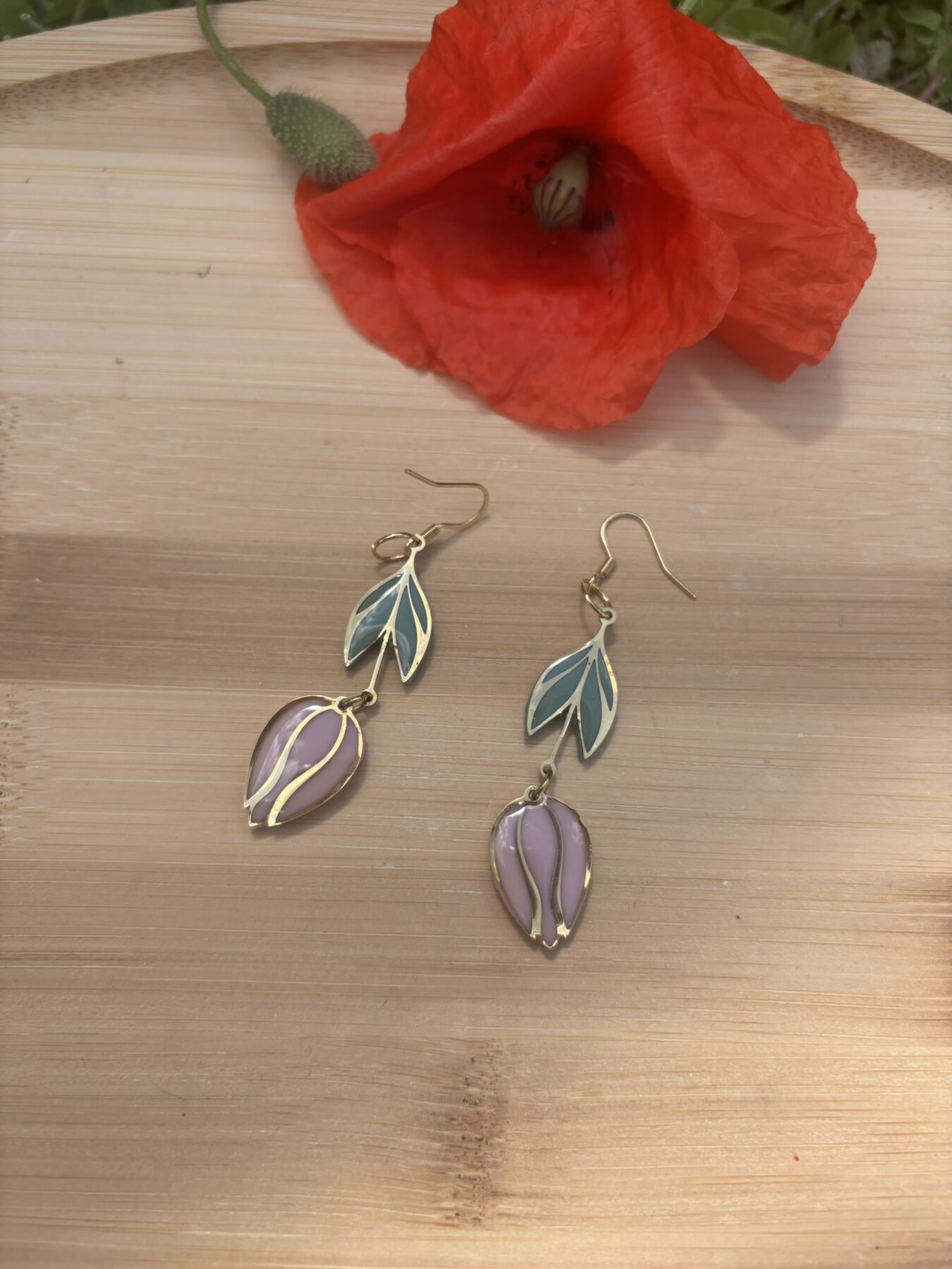 🌹 Boucles d'oreilles Tulipe 🌹 – Image 5