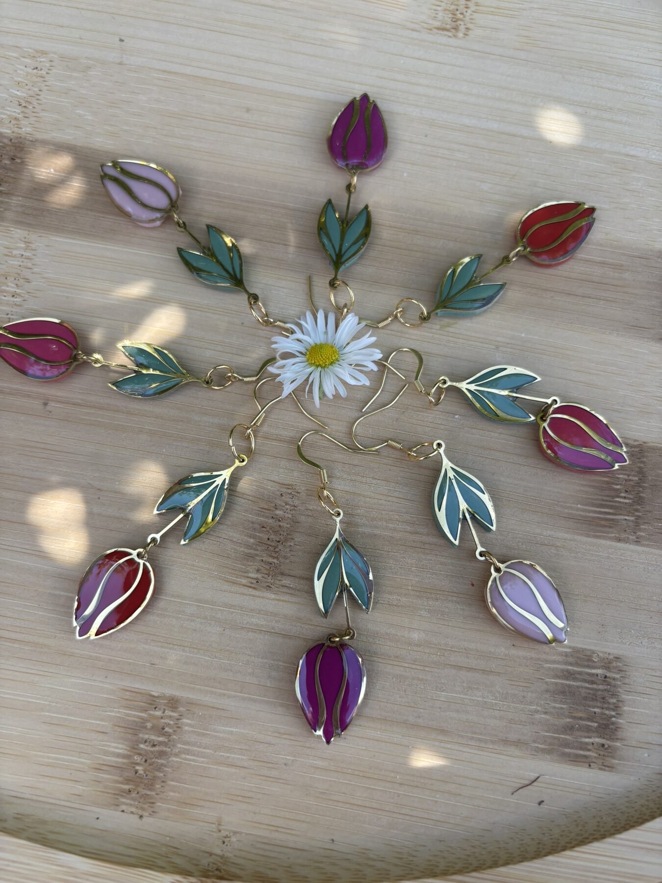 🌹 Boucles d'oreilles Tulipe 🌹 – Image 2