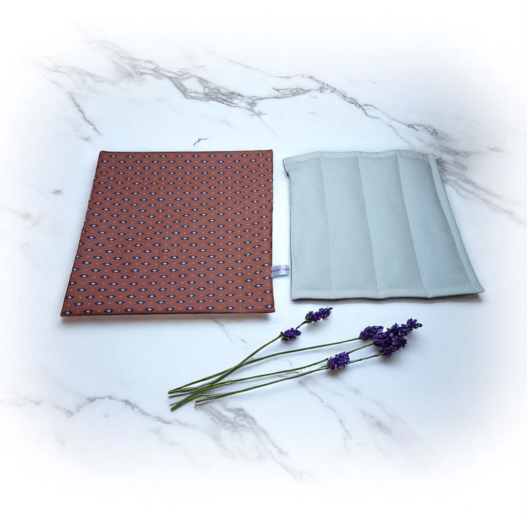 dessous de plat aromatique lavable, odorant, aux graines de lavande