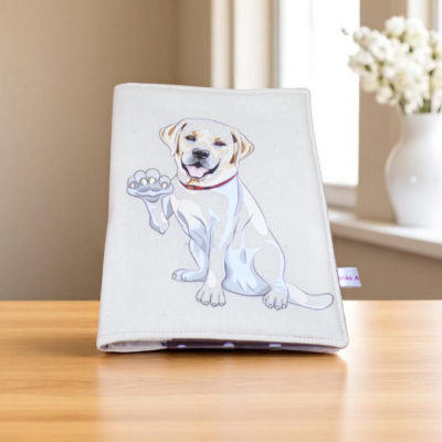 Housse protège carnet de santé et vaccination pour chien, ouatinée, modèle au choix