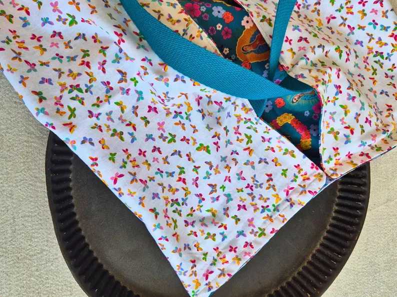 Sac à Tarte – Vierge de Guadalupe – Porte plat réversible – Image 4