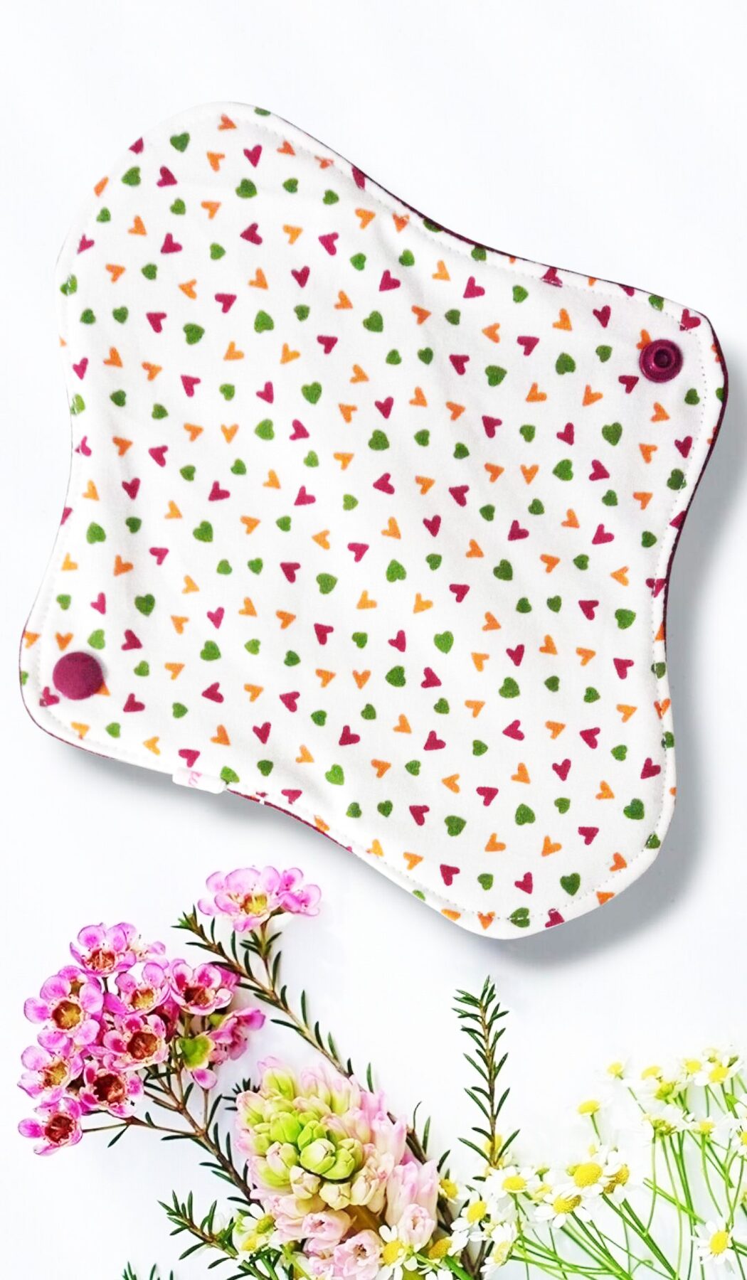 Pack 7 serviettes hygiéniques lavables FLEURS DES CHAMPS (S / Flux normaux) - serviettes menstruelles lavables - serviettes menstruelles lavables - Zéro déchet - shl - serviettes périodiques