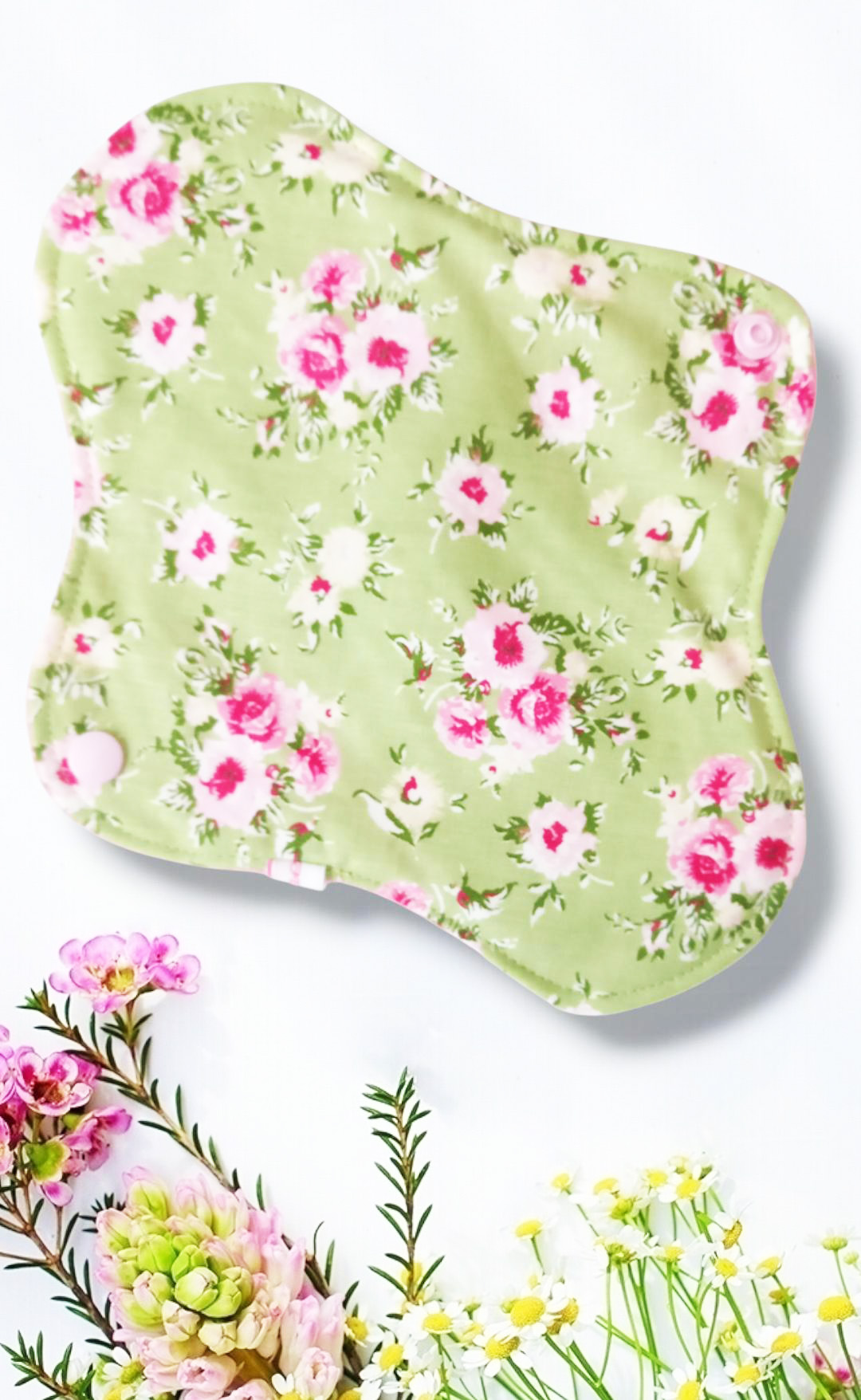 Pack 7 serviettes hygiéniques lavables ROSES (M/ Flux normaux à moyens) - serviettes menstruelles lavables - serviettes menstruelles lavables - Zéro déchet - shl - serviettes périodiques