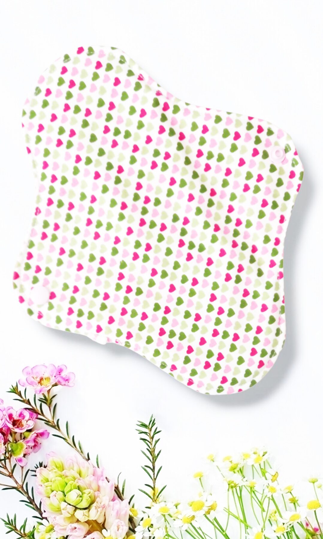 Pack 7 serviettes hygiéniques lavables ROSES (M/ Flux normaux à moyens) - serviettes menstruelles lavables - serviettes menstruelles lavables - Zéro déchet - shl - serviettes périodiques
