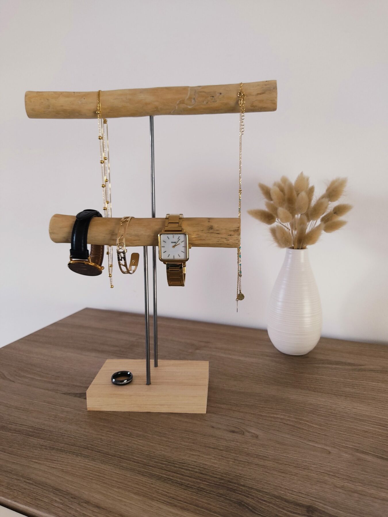 Porte bijoux en bois, cadeau fête des mères