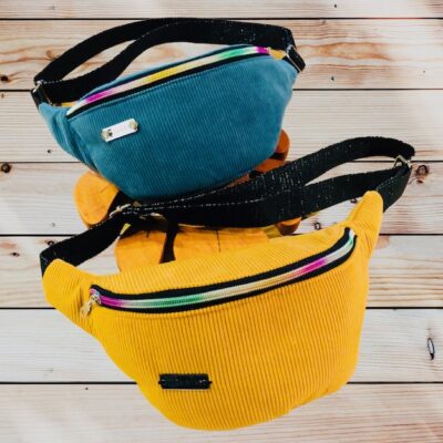 Sac banane velours