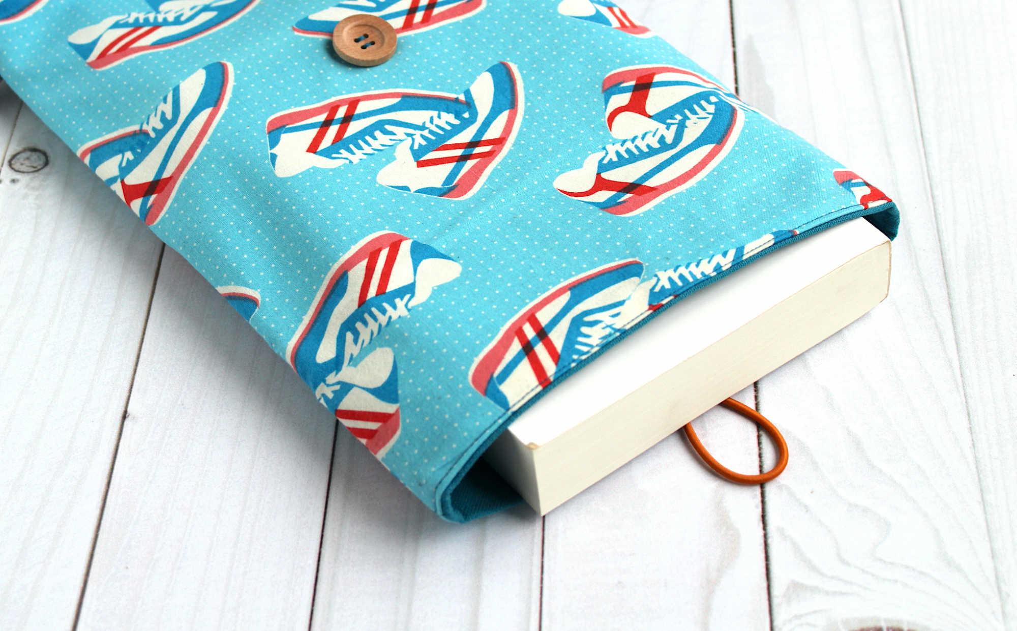 Pochette livre grand format, porte livre XL, grand pochon porte livre tissu – Image 3