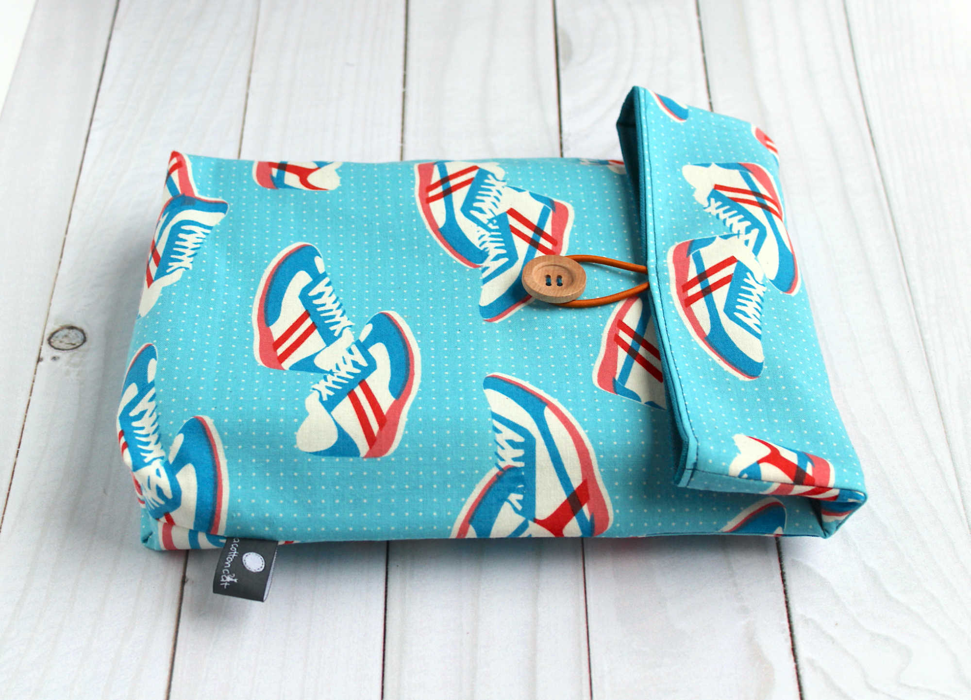 Pochette livre grand format, porte livre XL, grand pochon porte livre tissu – Image 2