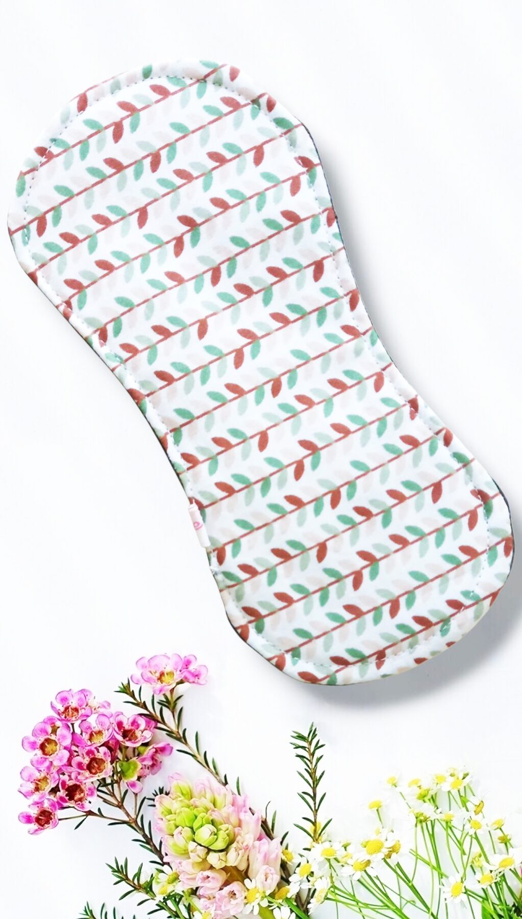Pack 7 serviettes hygiéniques lavables sans ailettes EUCALYPTUS - (S/ Flux normaux jour et nuit) - serviettes menstruelles lavables - serviettes hygiéniques alternatives - Zéro déchet - shl - serviettes périodiques