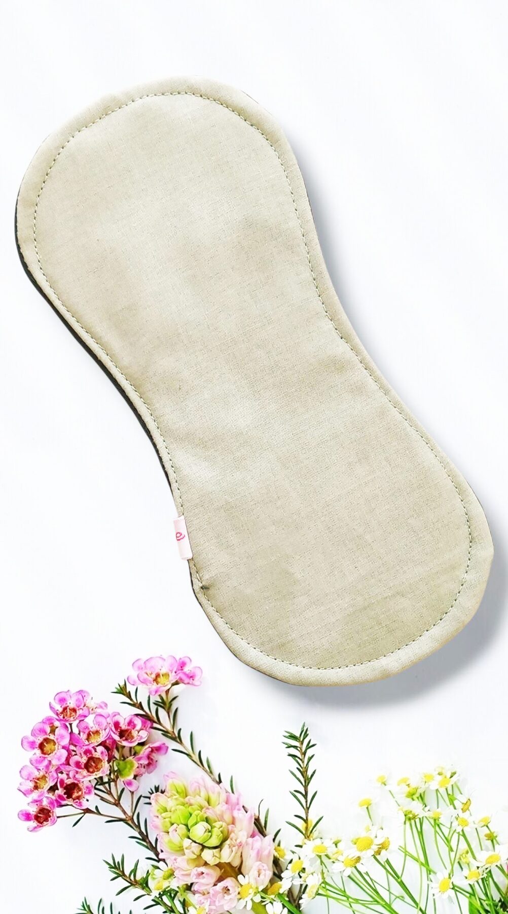 Pack 7 serviettes hygiéniques lavables sans ailettes EUCALYPTUS - (S/ Flux normaux jour et nuit) - serviettes menstruelles lavables - serviettes hygiéniques alternatives - Zéro déchet - shl - serviettes périodiques