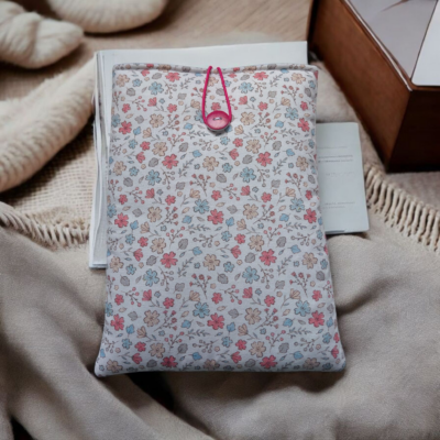 Pochette protège-livre & liseuse molletonnée – Fait main