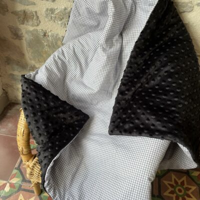 COUVERTURE MOLLETONNEE 90X75cm - Vichy