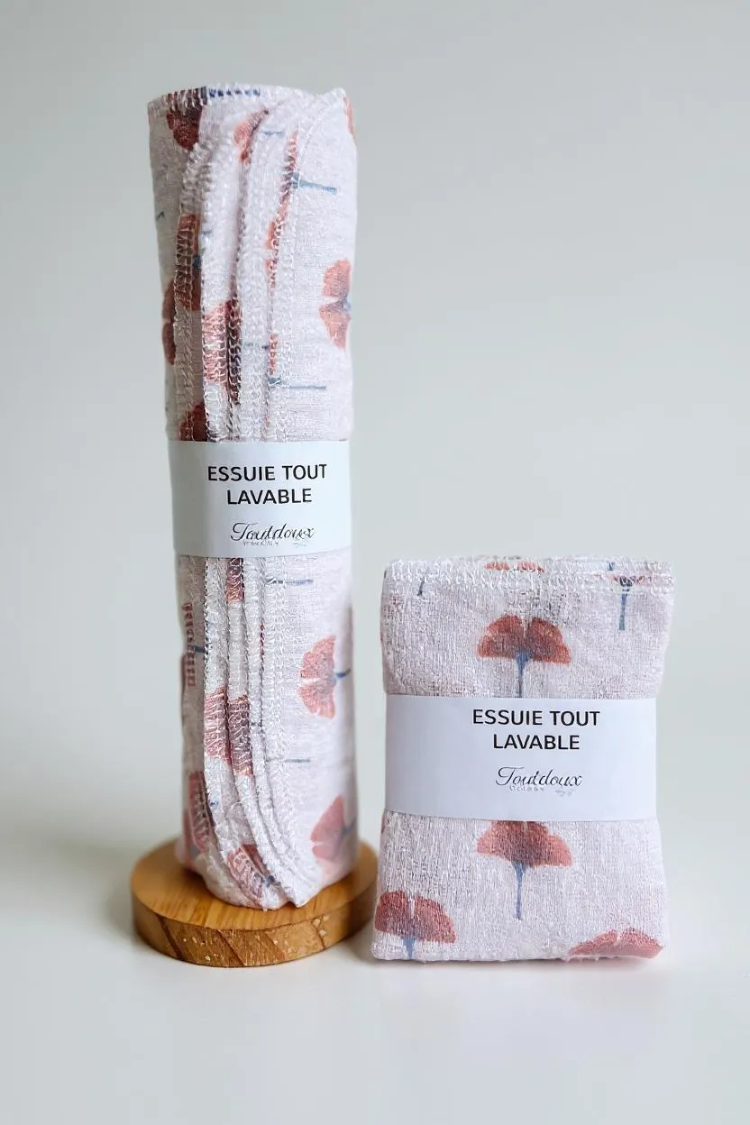 Essuie tout lavable en flanelle
