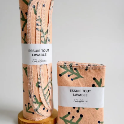 Essuie tout lavable en flanelle